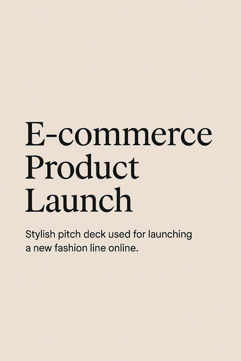 GE-commerce Product Launch